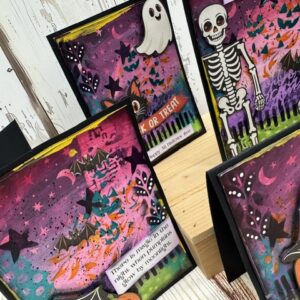 Fright Night Halloween Mixed Media Card Class | Scraps of Love September 5th