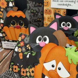 Black Cats Halloween Paper Piecing Card Class | October 14th @ Scraps of Love