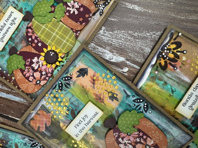 Pumpkin Patch Mixed Media Cards with Leslie | Scraps of Love | October 30th - Image 2