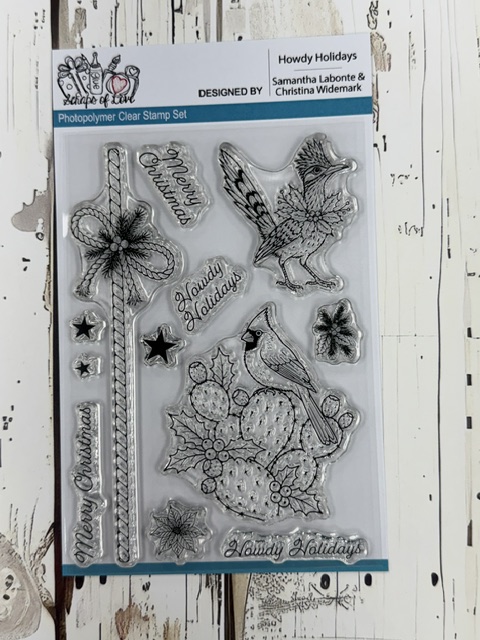 Western Christmas Stamp Set | Howdy Holidays 4x6