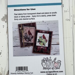 Western Christmas Stamp Set | Howdy Holidays 4×6