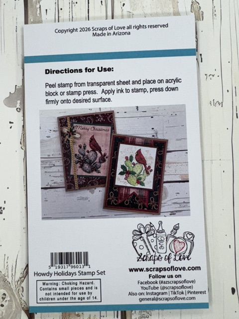 Western Christmas Stamp Set | Howdy Holidays 4x6 - Image 2