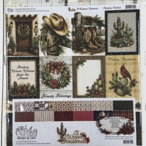 Western Christmas Scrapbook Paper | A Western Christmas 12×12 Paper Collection