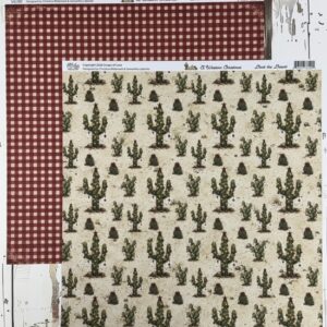 Western Christmas Scrapbook Paper | A Western Christmas 12×12 Paper Collection