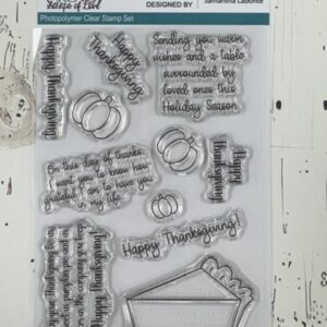 Thanksgiving Greetings Clear Stamp Set | Scraps of Love Exclusive