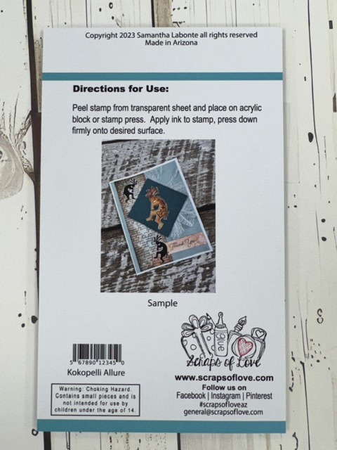 Kokopelli Allure Southwestern Clear Stamp Set | Scraps of Love - Image 3