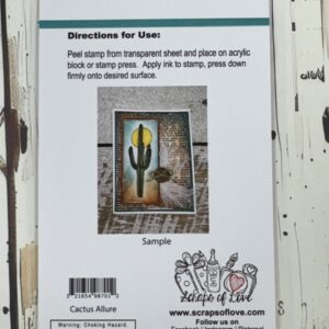 Cactus Allure Arizona Cactus Clear Stamp Set | Scraps of Love