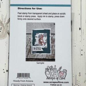 Howdy from Arizona Clear Stamp Set | Scraps of Love Exclusive