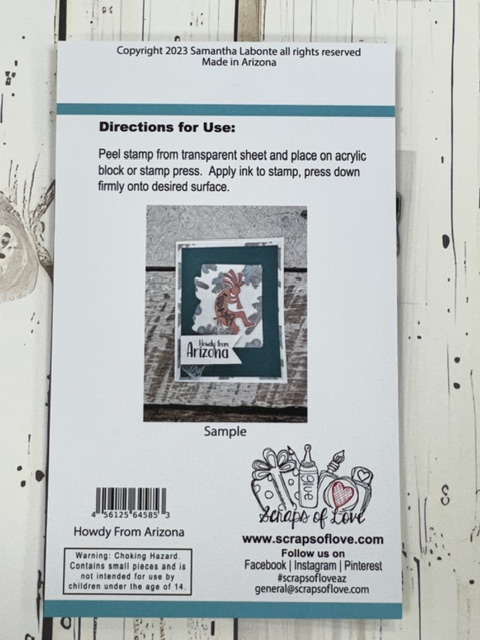 Howdy from Arizona Clear Stamp Set | Scraps of Love Exclusive - Image 2