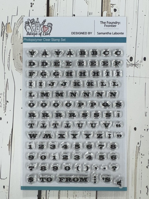The Foundry: Frontier Western Alphabet Stamp Set | Scraps of Love