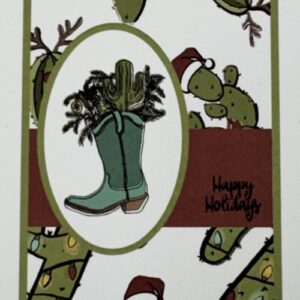 Country Christmas Boot Western Christmas Stamp Set | Scraps of Love