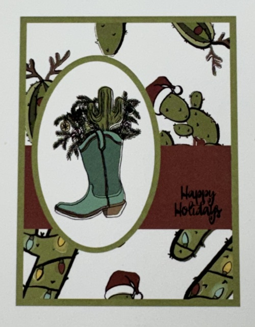 Country Christmas Boot Western Christmas Stamp Set | Scraps of Love - Image 3