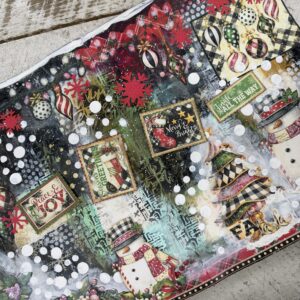 Very Merry Christmas Mixed Media Art Journal Class | Scraps of Love