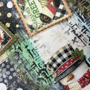 Very Merry Christmas Mixed Media Art Journal Class | Scraps of Love