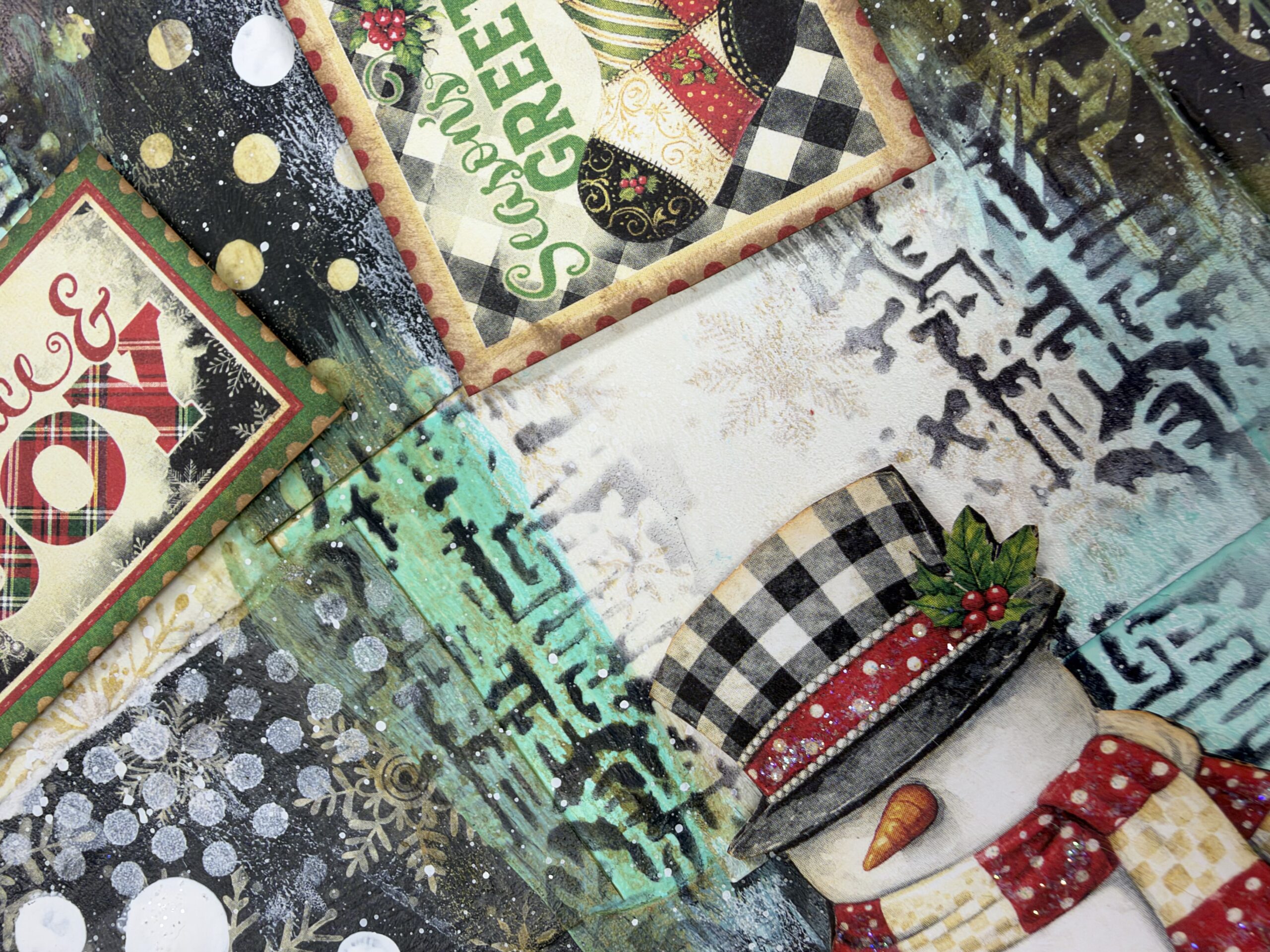 Very Merry Christmas Mixed Media Art Journal Class | Scraps of Love - Image 2