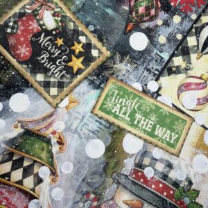 Very Merry Christmas Mixed Media Art Journal Class | Scraps of Love