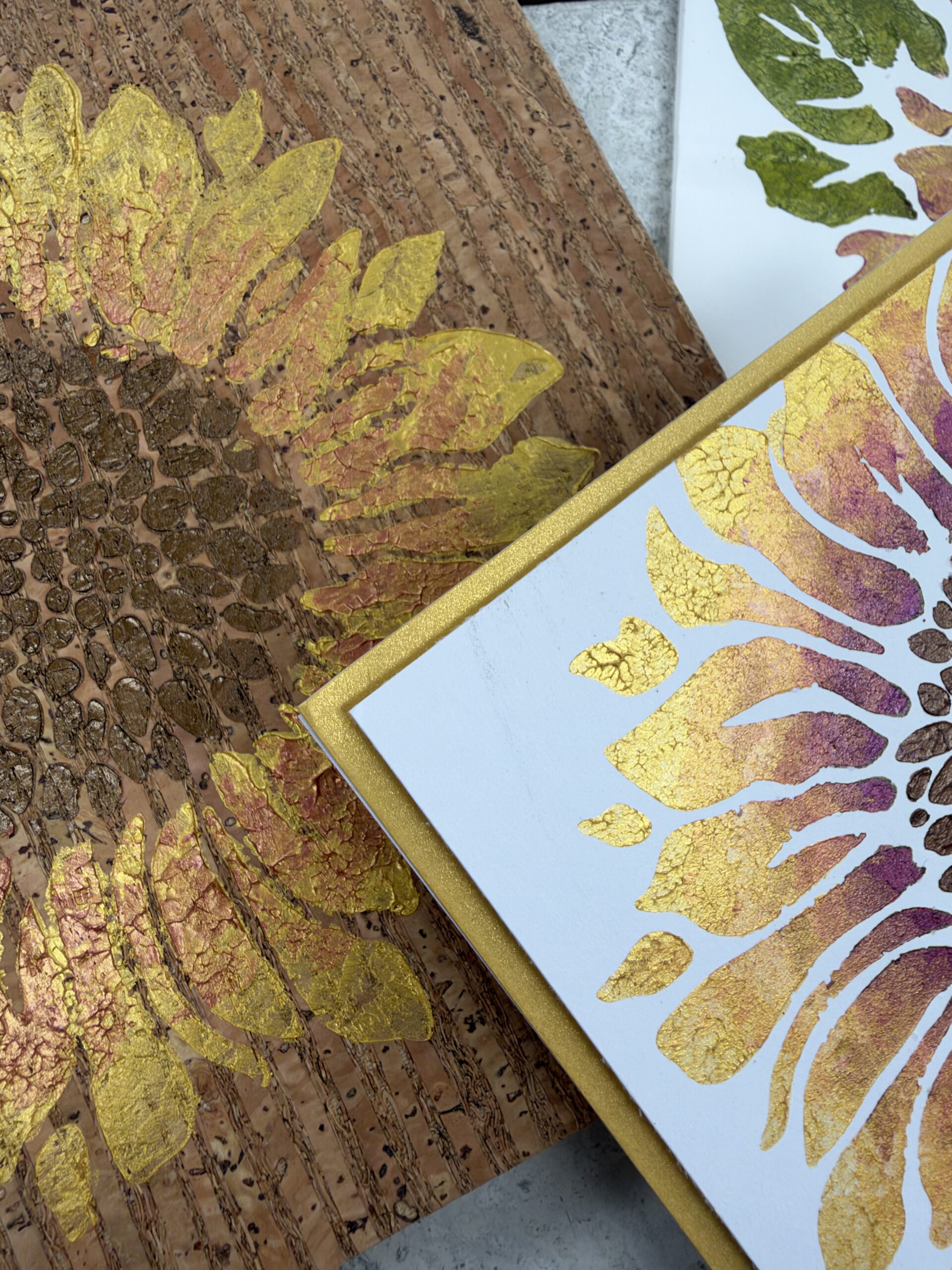 Golden Sunflower Stenciled Gifts Class | Scraps of Love - Image 2