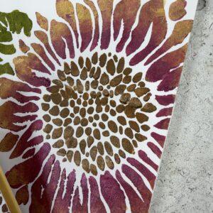 Golden Sunflower Stenciled Gifts Class | Scraps of Love