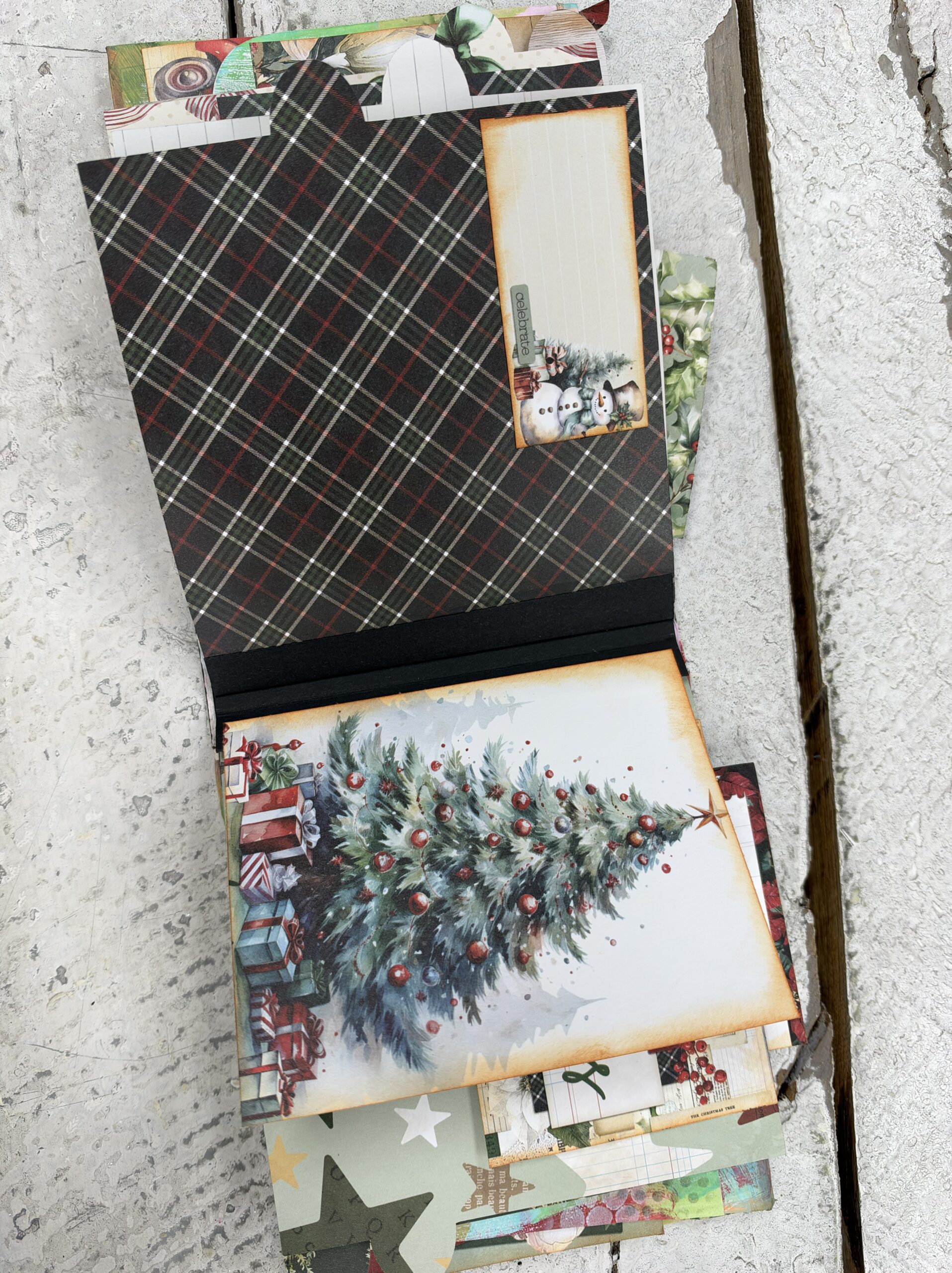 Vintage Christmas Mixed Media Mini Album Class | Scraps of Love - Image 2