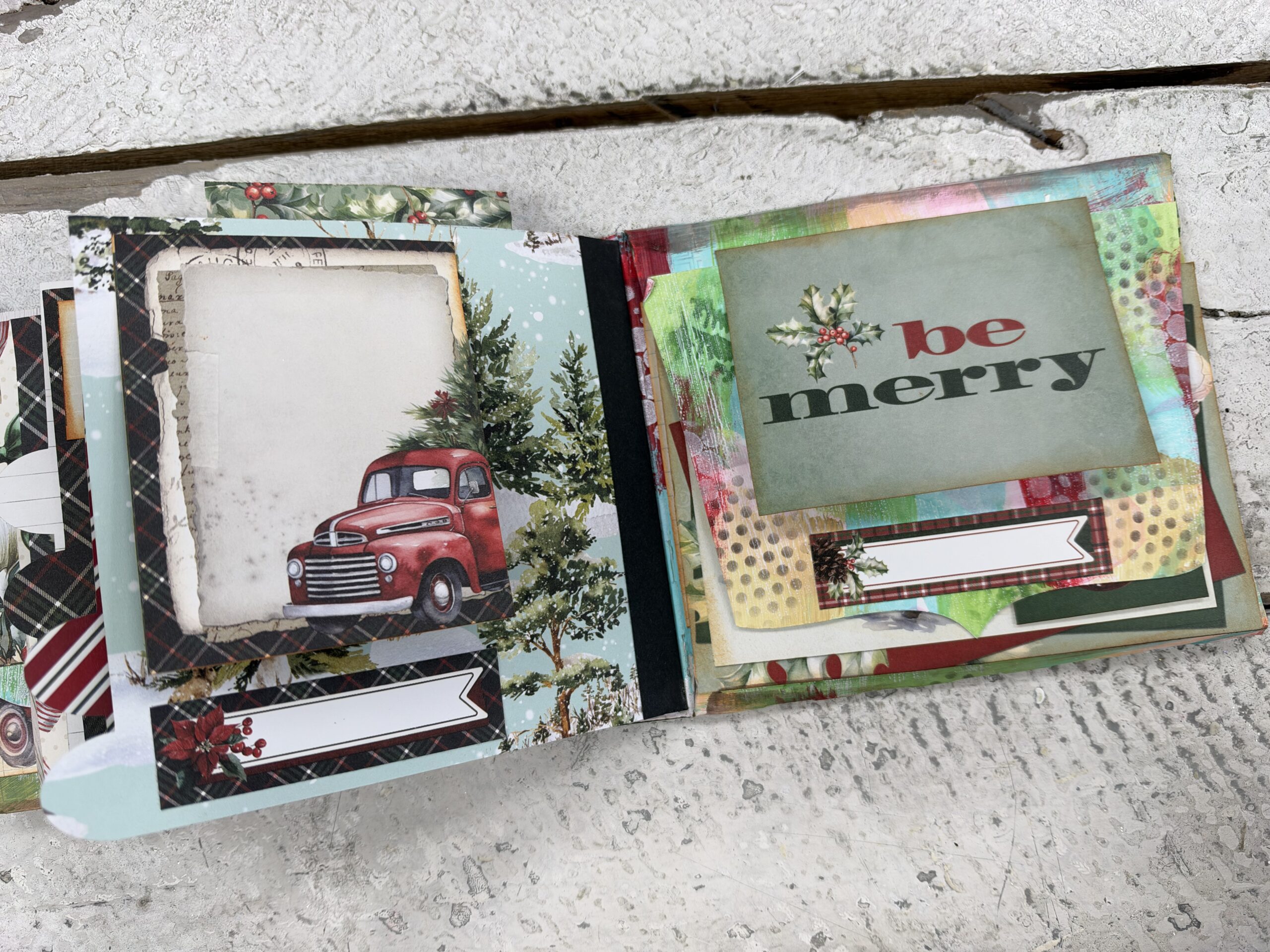Vintage Christmas Mixed Media Mini Album Class | Scraps of Love - Image 4
