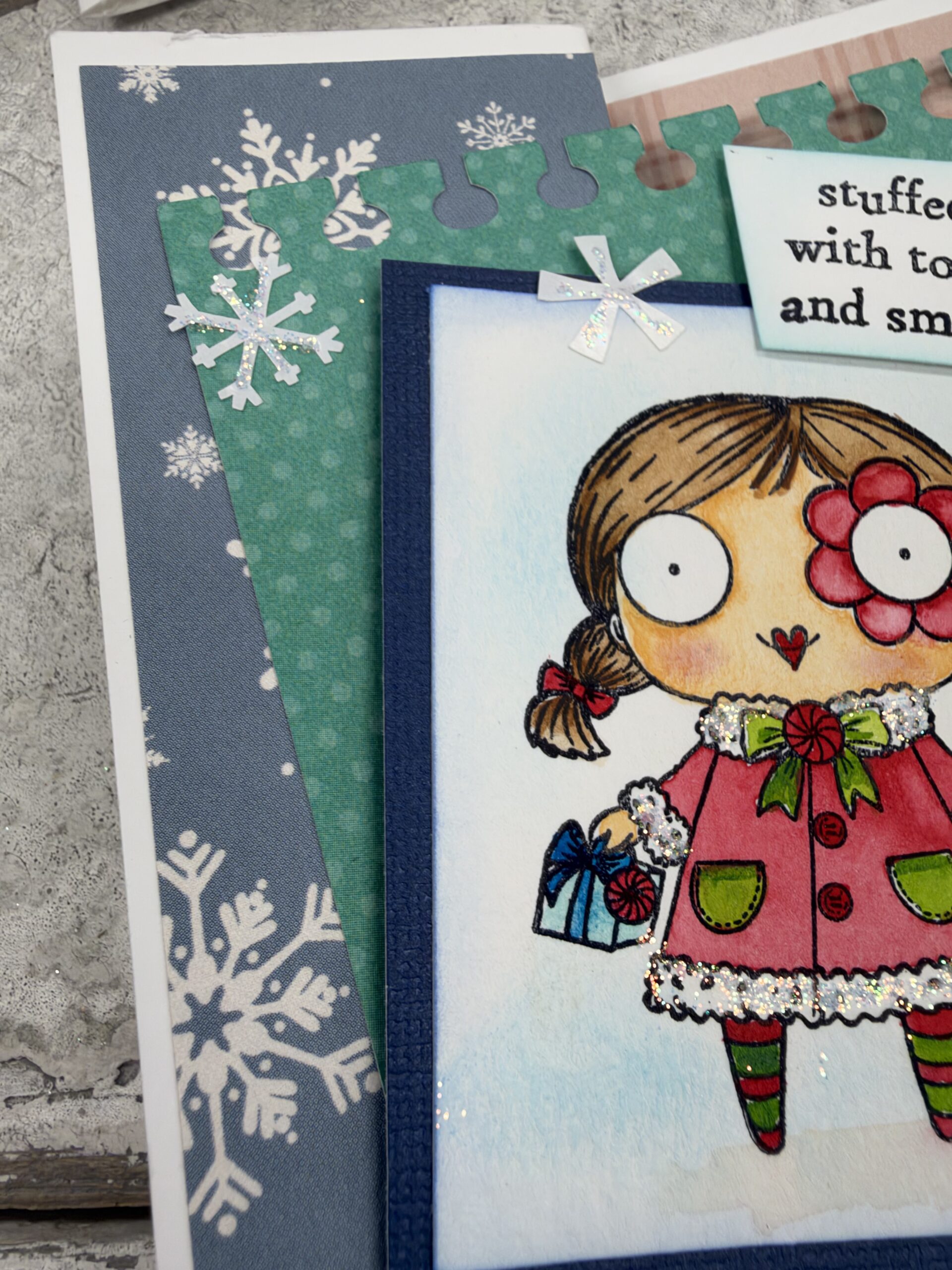 Santa’s Little Helpers Watercolor Christmas Cards | Scraps of Love - Image 2