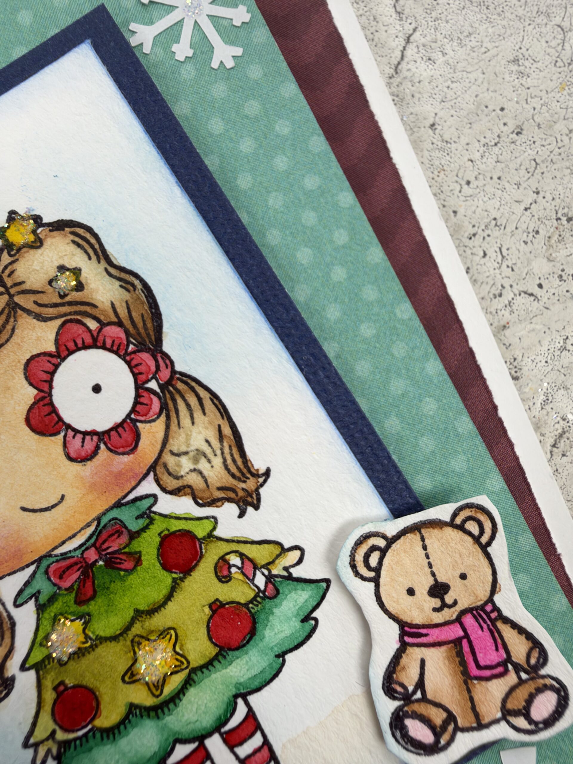 Santa’s Little Helpers Watercolor Christmas Cards | Scraps of Love - Image 3