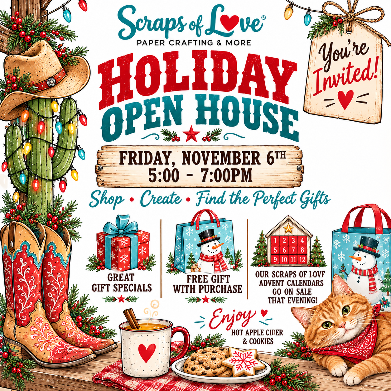 Holiday Open House in Peoria, AZ | Scraps of Love
